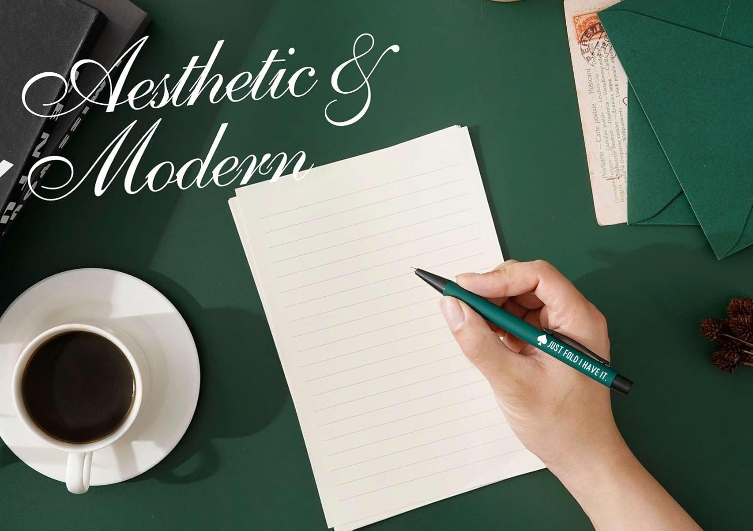 InnoBeta Poker Gifts for Men, Poker Player Gifts, The King of Poker, Ballpoint Pen Set of 4, Perfect for Birthday & Christmas - Image 4