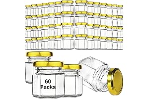 60-Piece Mini Glass Jars with Airtight Lids: The Perfect Accessory for Preserving Your Precious Creations