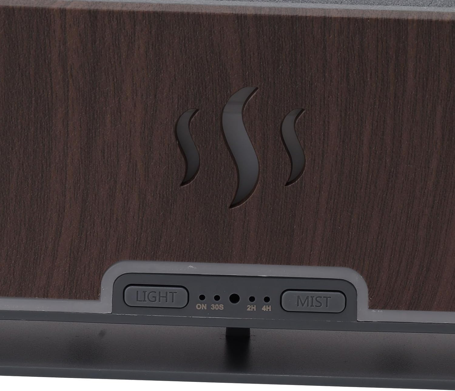 Domésticos Humidificador purificador de Llama 3D, máquina de aromaterapia de Aire, humidificador de Llama de Tira Larga de 200ml for el hogar y la Oficina(Deep Wood Grain)