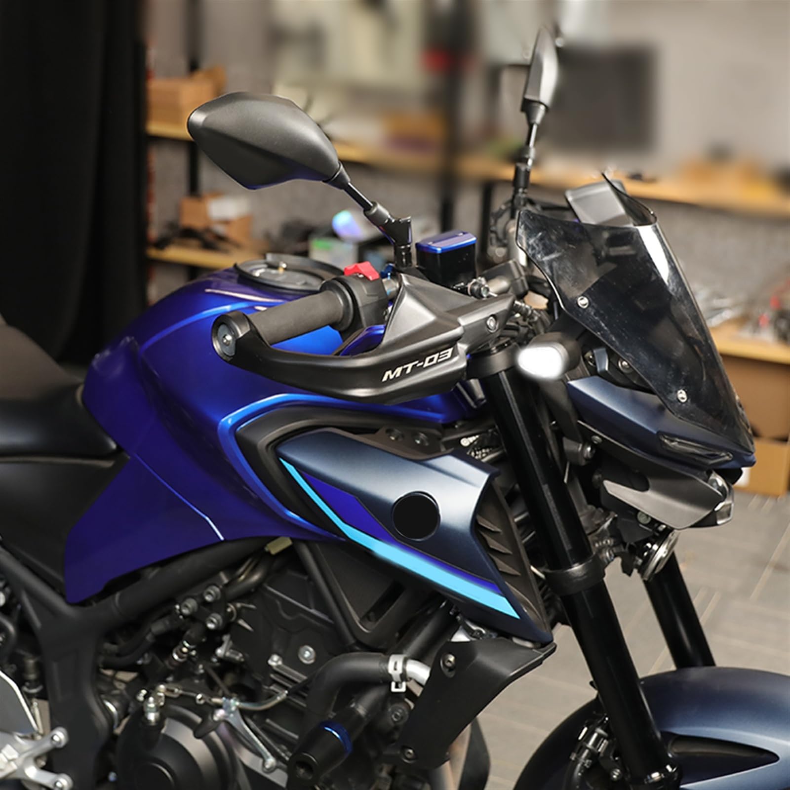 MT 03 25 Scudo Paramani Manubrio per Y&amaha MT03 MT25 2015 2016 2017 2018 2019 2020 2021 2022 2023 Accessori Moto MT-03 MT-25 Protezione Protezione Mano Protezioni Mani