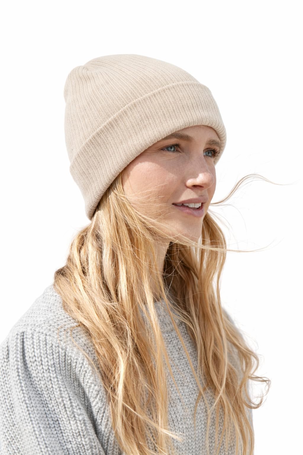 4Sp Unisex Sand Organic Cotton Beanie (Uk, Alpha, One Size, L, )