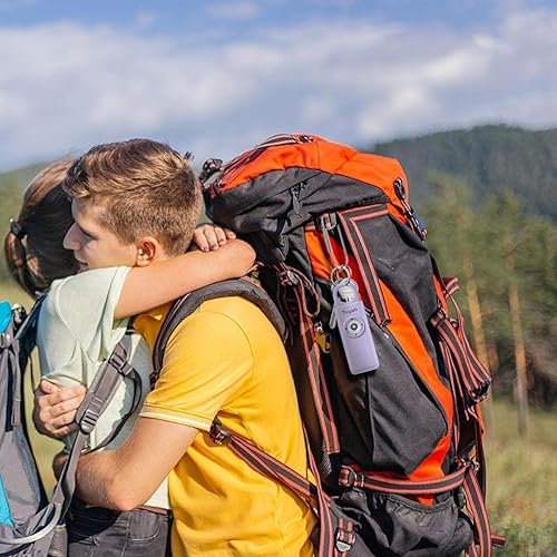 Miniatura 5 de Alarma de seguridad personal para mujeres, sonido de pájaro con sirena extra fuerte, recargable, llavero de autodefensa para artículos esenciales