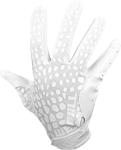 We Ball Sports Hypr-Grip - Guantes de fútbol para hombre, guantes de silicona para receptor de palma