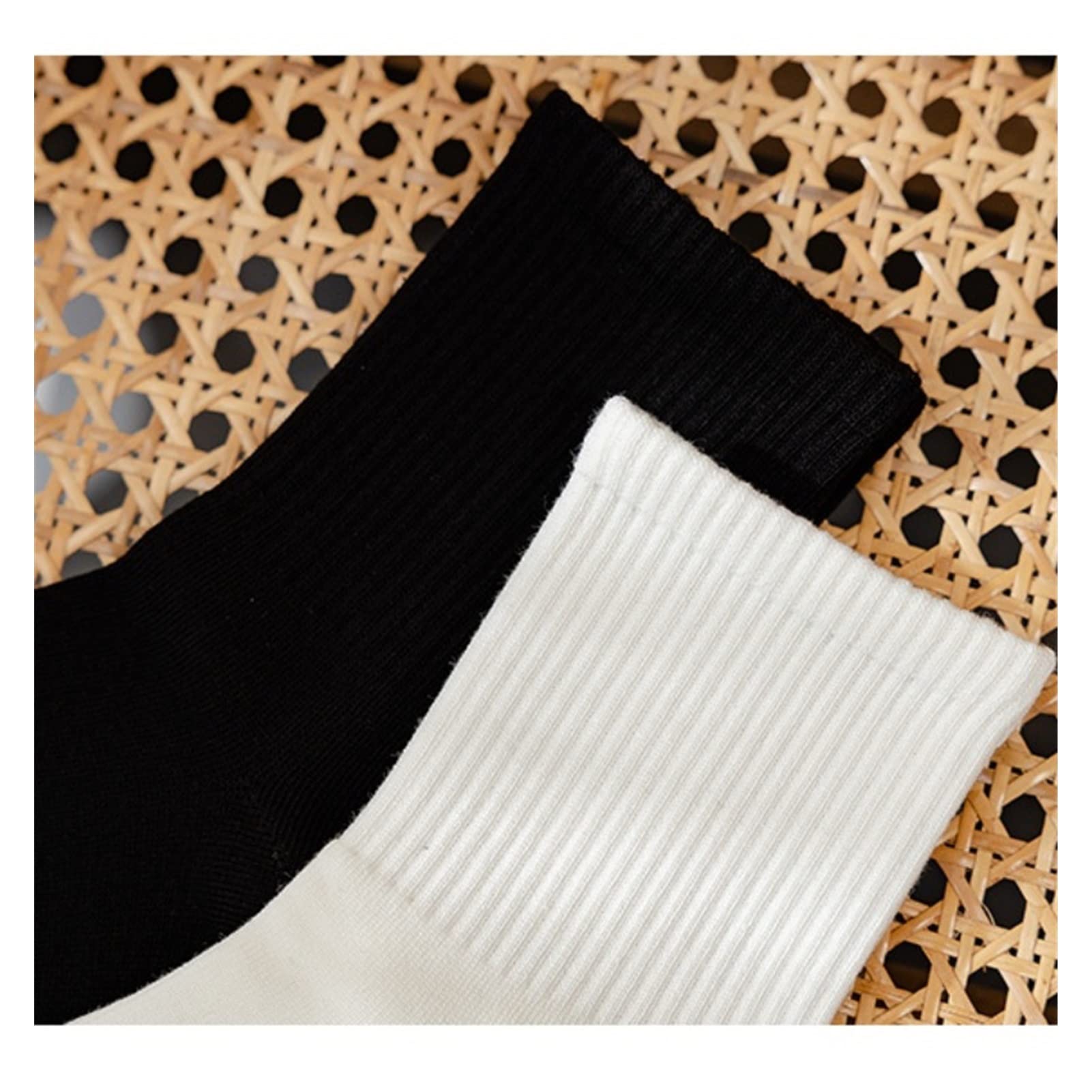 ZZSRJ 4 Paia di Calze da Donna a Colori Solidi 36-42 Dimensioni (Color : 4white, Dimensione : 36-44)