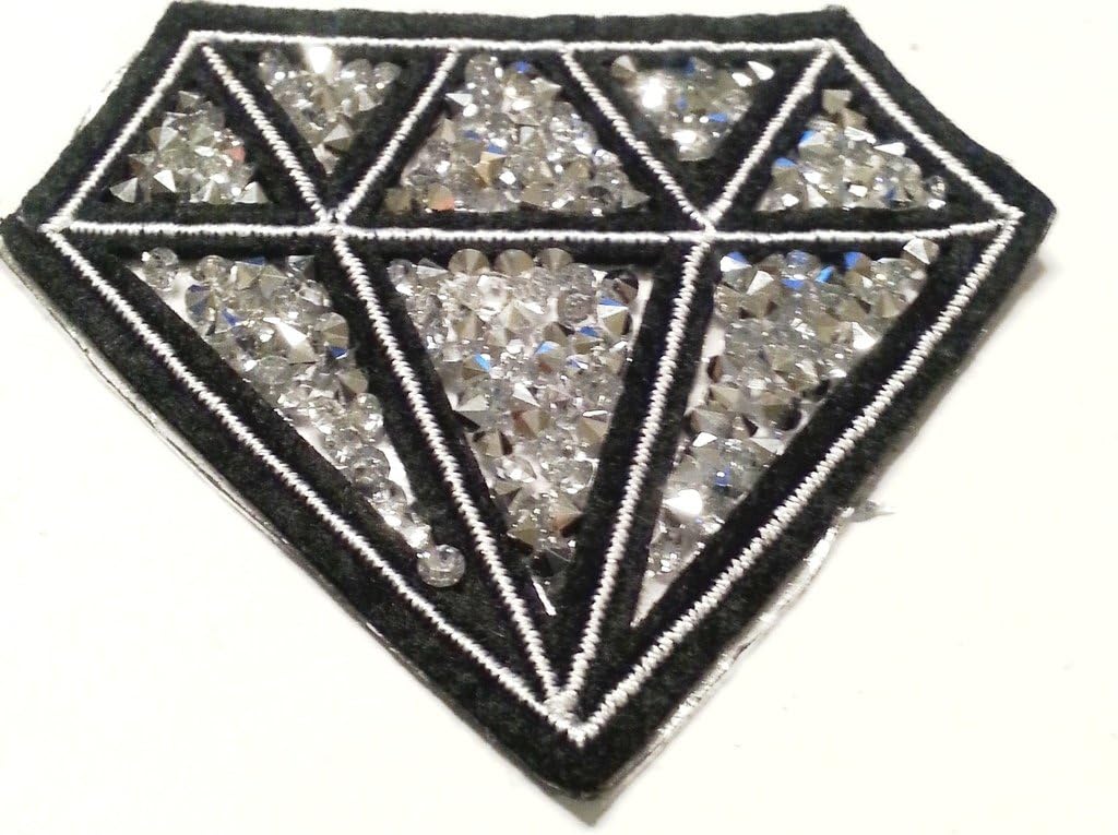 PERSELOSO Glitzer Schneeflocke Strass Patch - Silber Aufbügler Für Brautkleider & DIY
