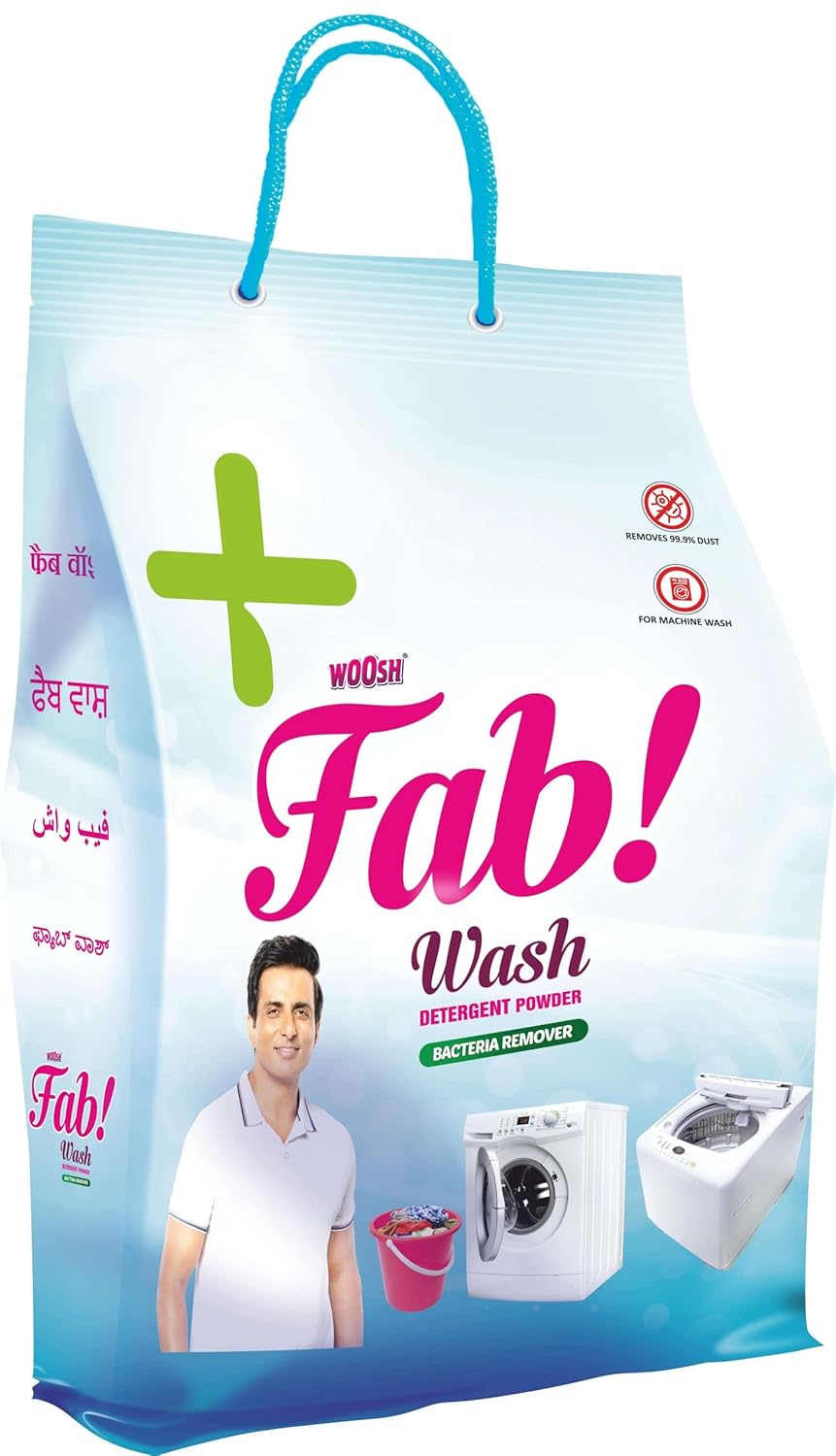 WOOSH Fab Wash Fabric Detergent Powder(5KG) Amazon.in Health