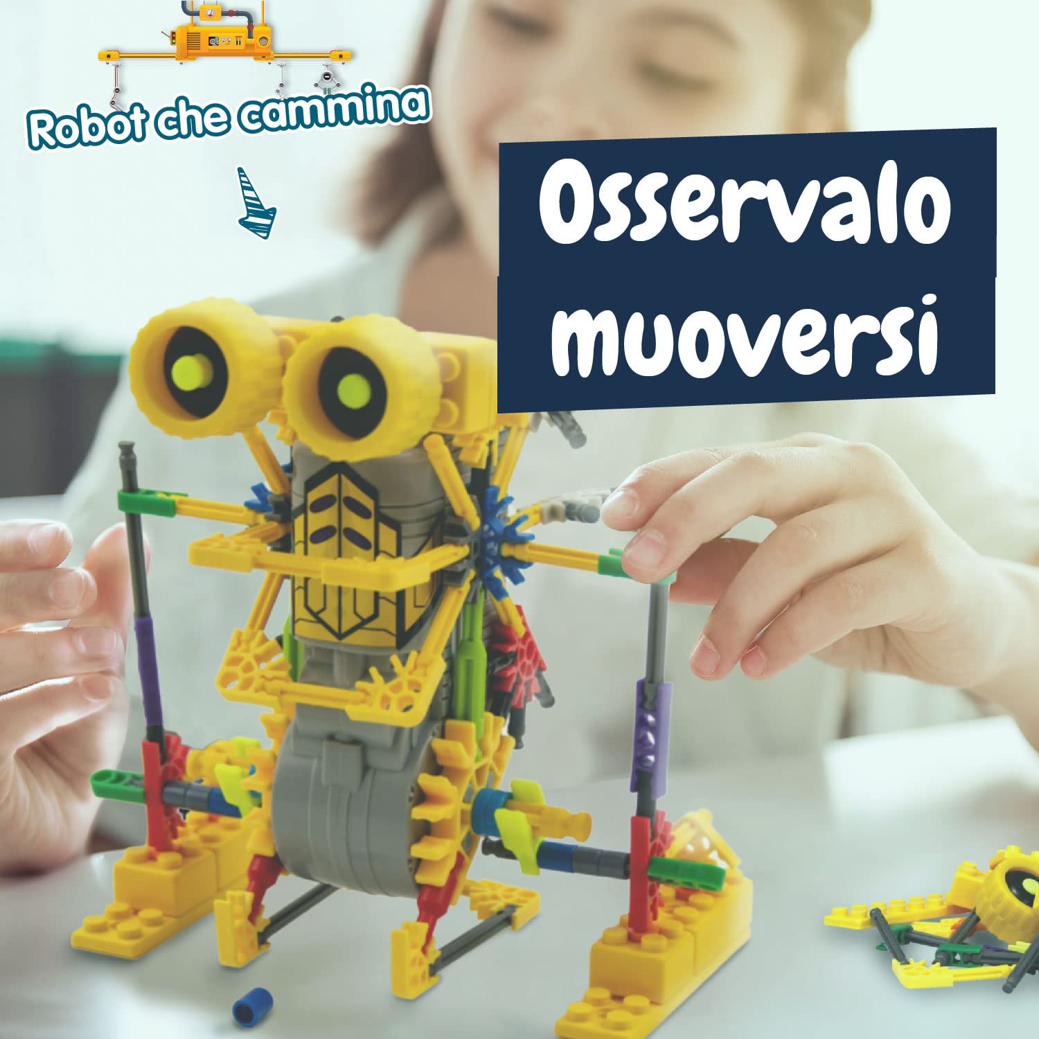 Science4you Betabot Robot Interattivo per Bambini - Robot da Costruire 8+ Anni con Questo Giochi di Ingegneria 126 Pezzi, Esperimenti Scientifici e Regalo per Bambini +8 Anni