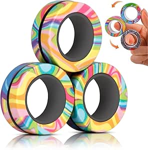 8 Magnetische Fidget Bälle Aus Silikon - Anti-Stress Spielzeug Für Erwachsene & Kinder