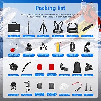 Amazon | NEEWER 50 in 1 アクションカメラアクセサリーキット