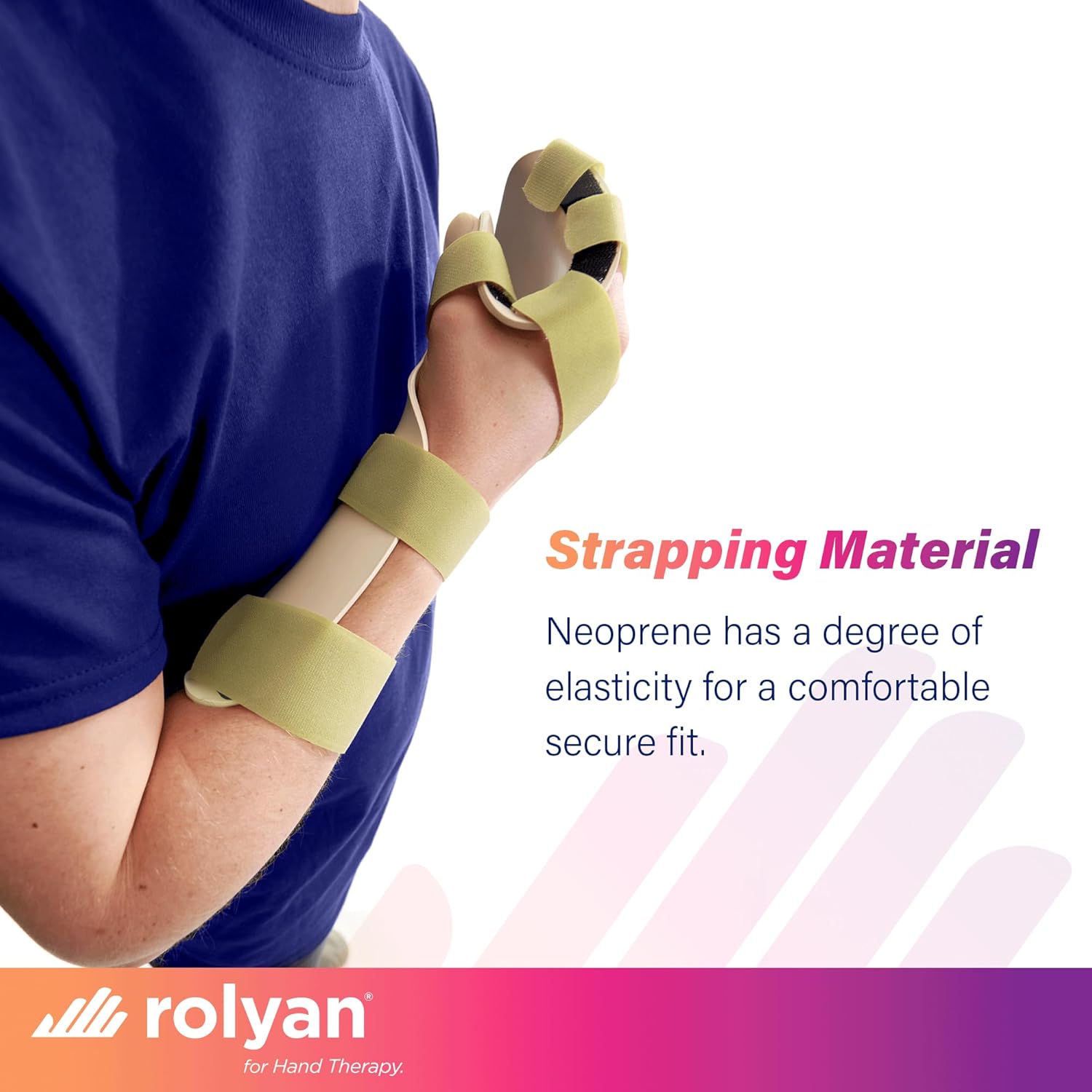 Rolyan Neoprene Strapping Material, 1/8" thick x 2" wide roll