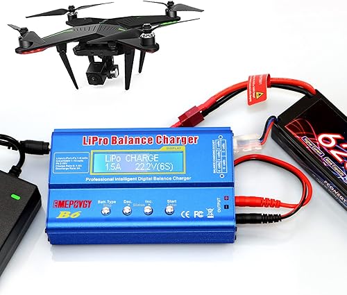 Miniatura 6 de Cargador de equilibrio de batería B6 Lipo 80W 6A descargador para NiMH/NiCd (1-15S) LiPo/Li-ion/Life Battery (1-6S) RC Hobby Baterías Cargador de