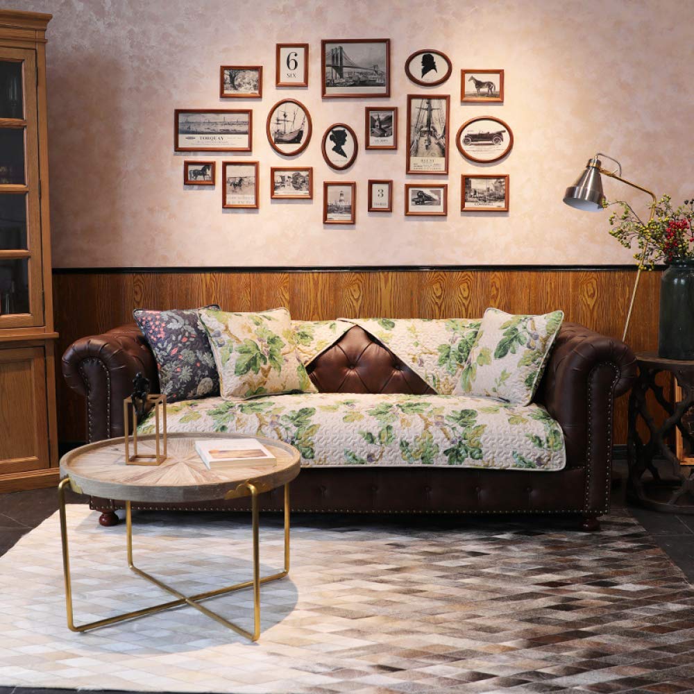 Amazon｜カウチソファ アメリカンレトロフラワー セクショナルコーナー  