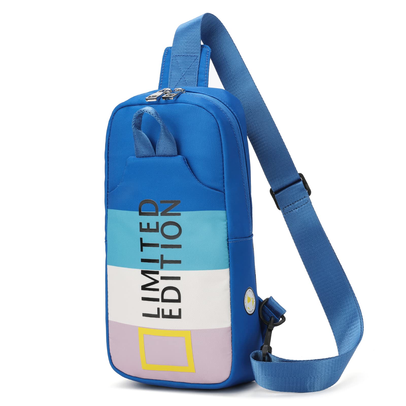 Photo 1 of EHIN Sling Bag for Women Fanny Packs Crossbody Bags Chest Bag Free Plush Pendant (Dark Blue)