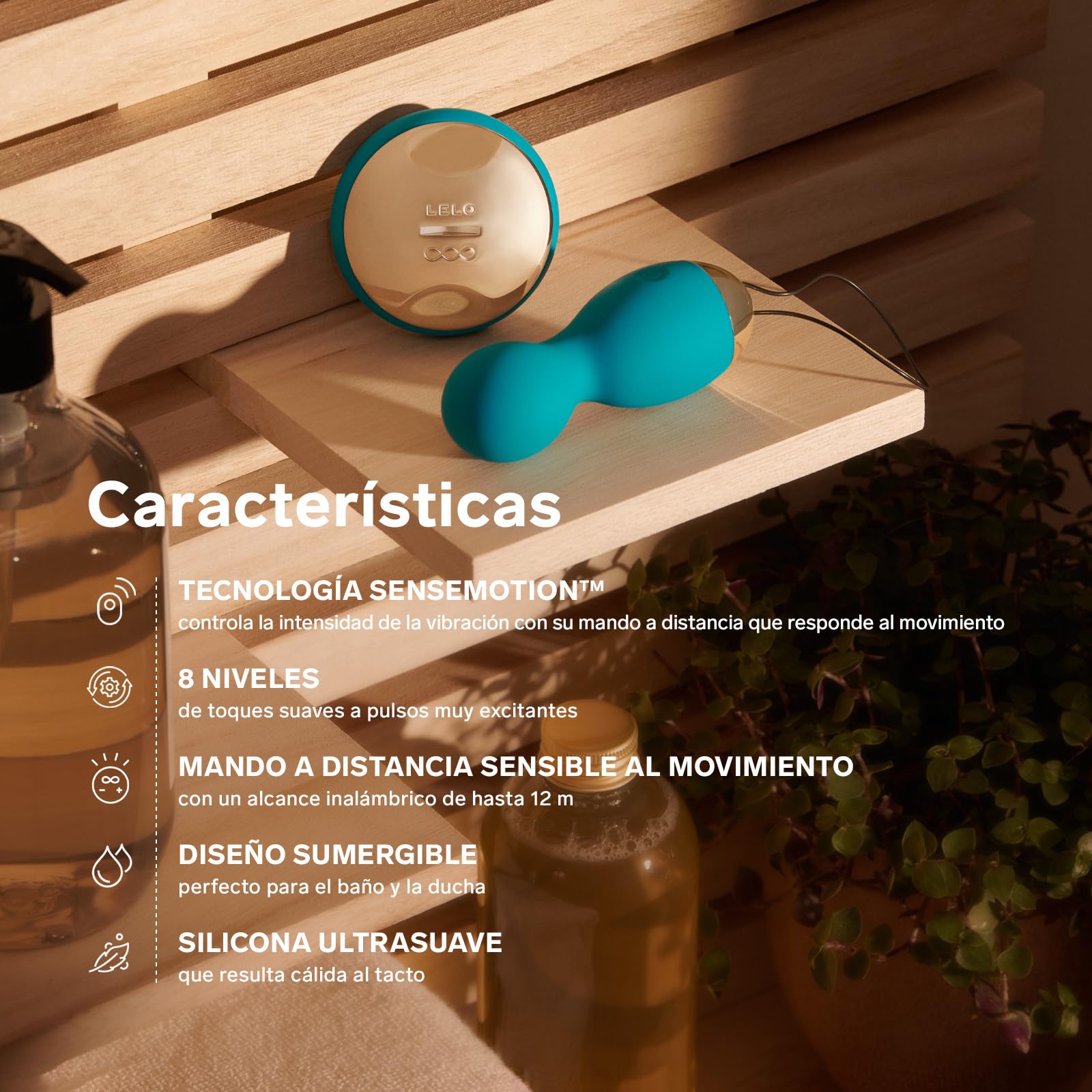 LELO HULA Beads: Bolas Chinas Vibradoras con Control Remoto, Uno de los Juguetes Sexuales más originales, estas Bolas Vaginales giran, rotan y vibran, Deep Rose