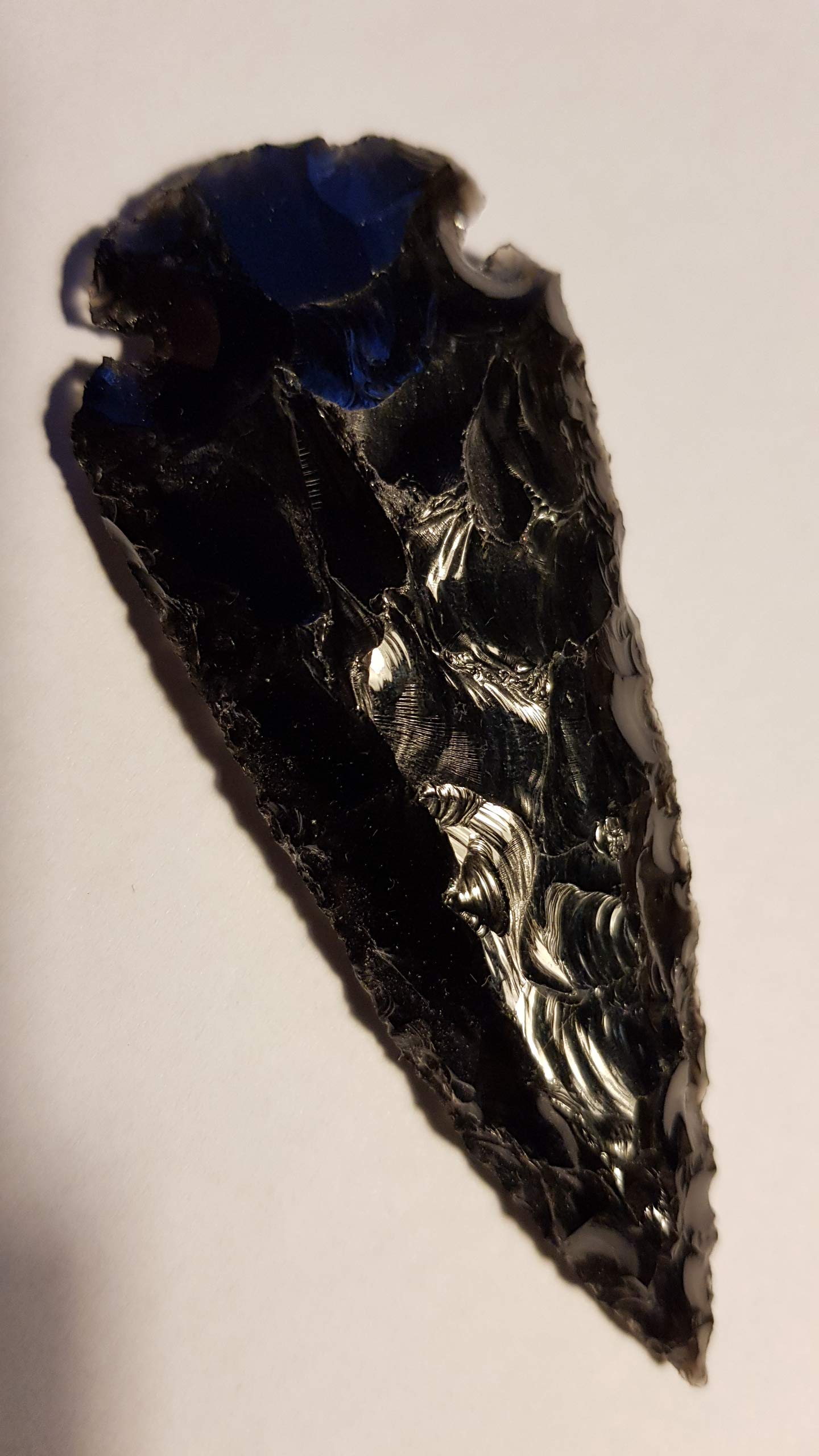 Pointe De Flèche En Obsidienne – 5-6 Cm, Faite Main En Verre Volcanique, Épaisseur 5-8 Mm, Vente à L'Unité