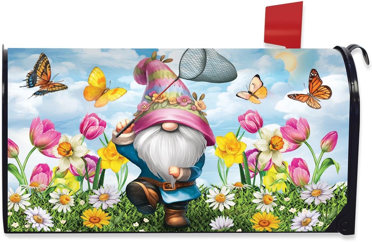Briarwood Lane Springtime Gnome Mailbox Cover