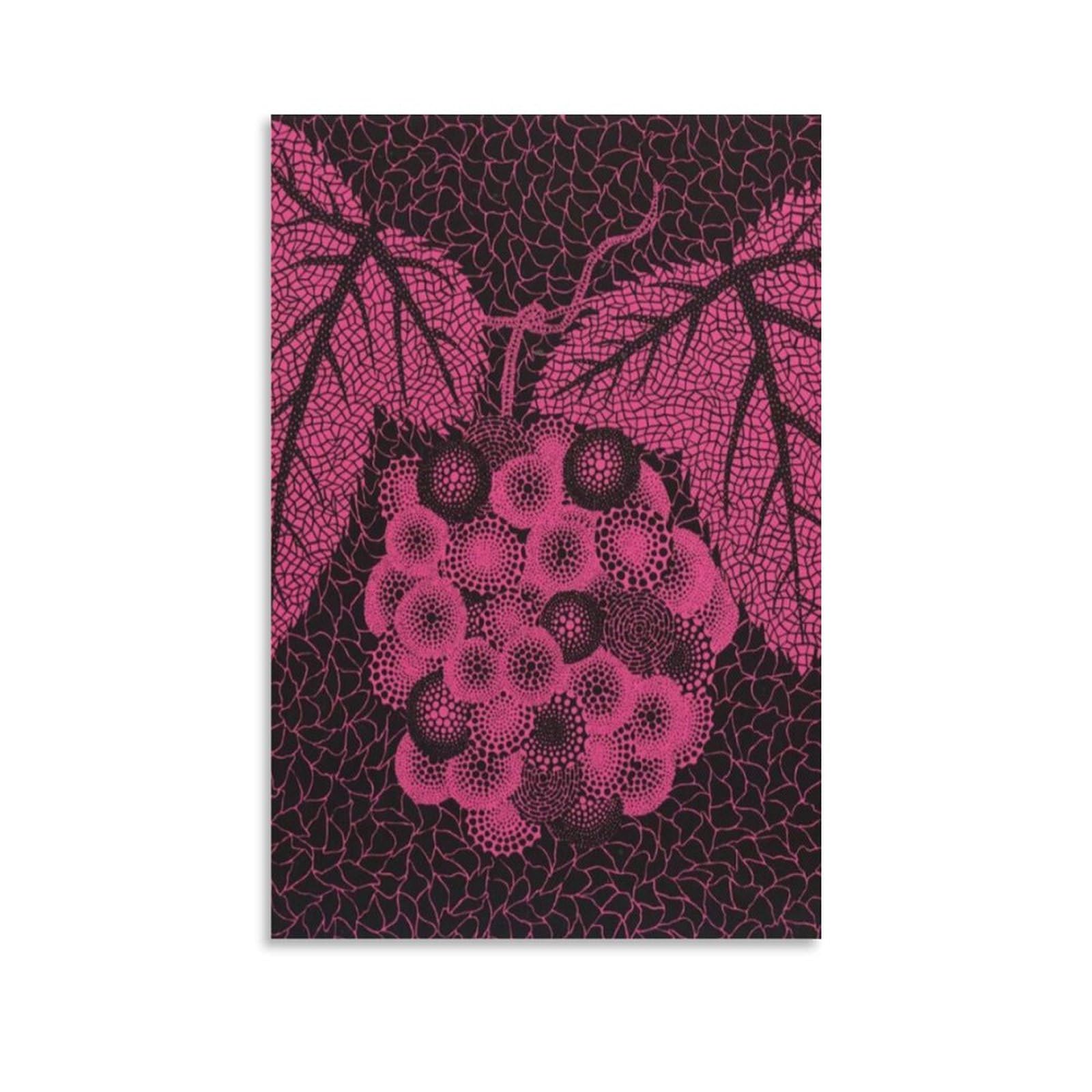 草間彌生キノコの模写 抽象画 ピンクフレーム 草間彌生キノコの模写 抽象画 ピンクフレーム 草間彌生キノコの模写 抽象画