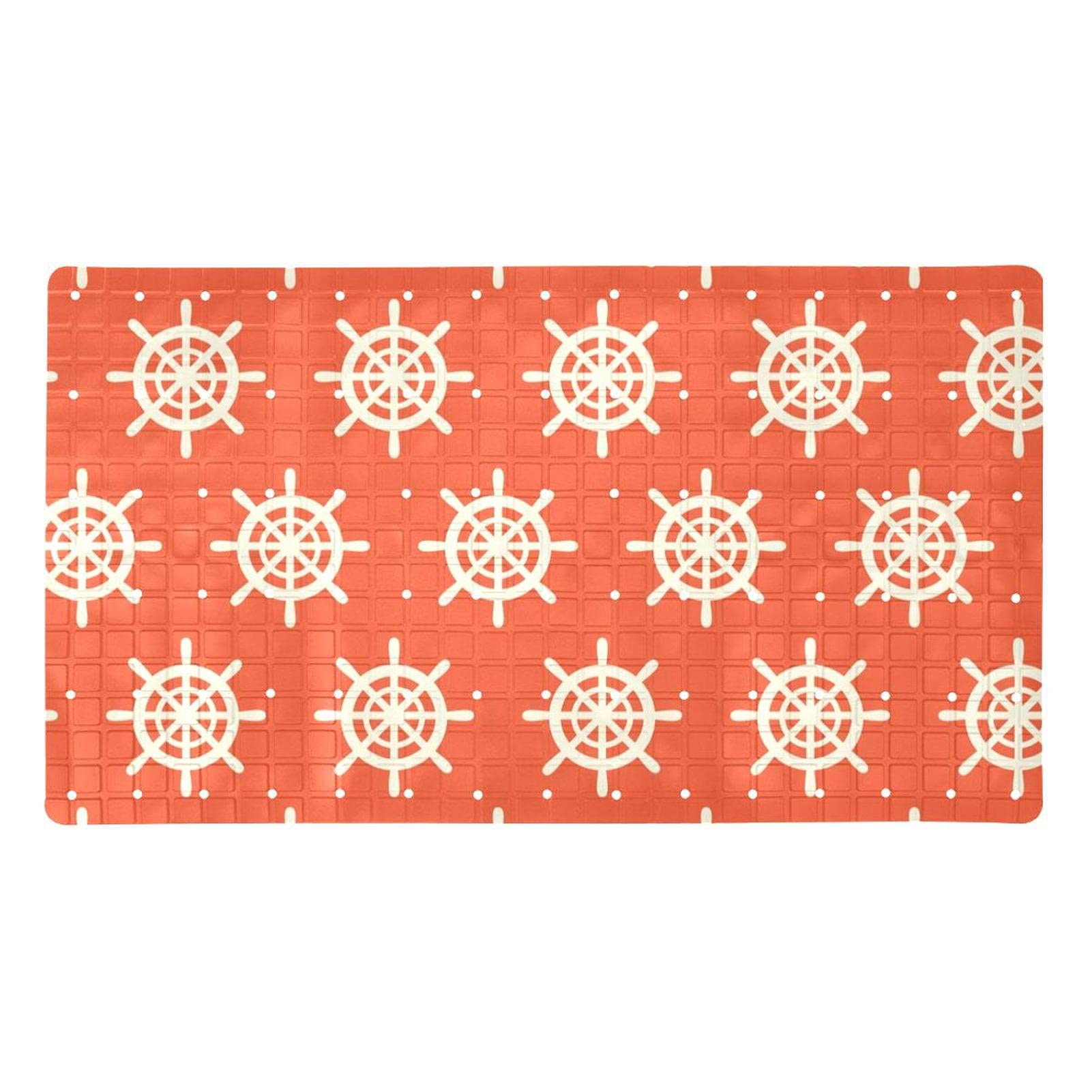 Alfombras de baño antideslizantes Bennigiry 15.7x27.9 de PVC lavable con agujeros de drenaje