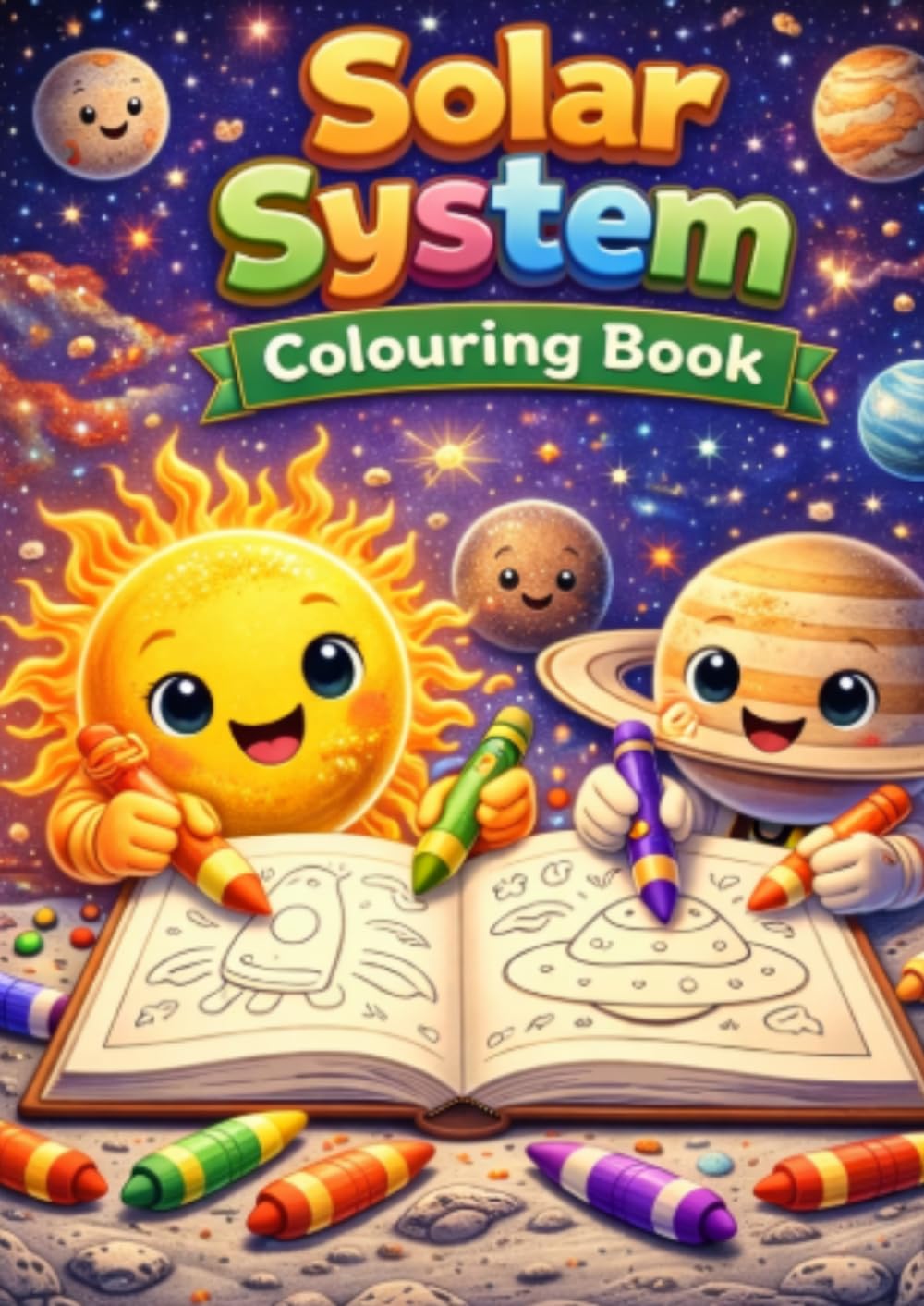 Solar System Colouring Book