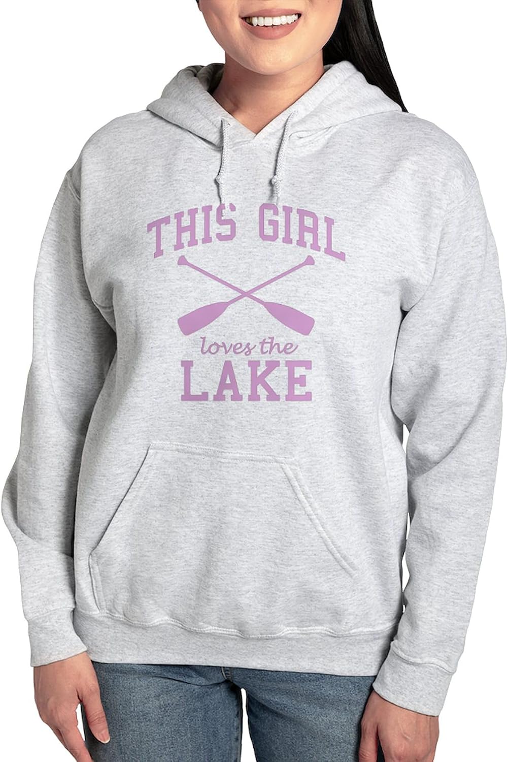 CafePress This Girl Loves The Lake Women's Light Hooded Pullover Sweatshirt