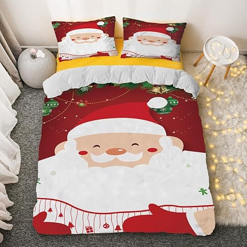 Juego de ropa de cama de dibujos animados con impresión 3D, juego de edredón de dibujos animados, tamaño individual, adecuado para niños y niñas (1