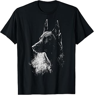 Belgian Malinois Dog Graphic Pet Belgian Malinois T-Shirt
