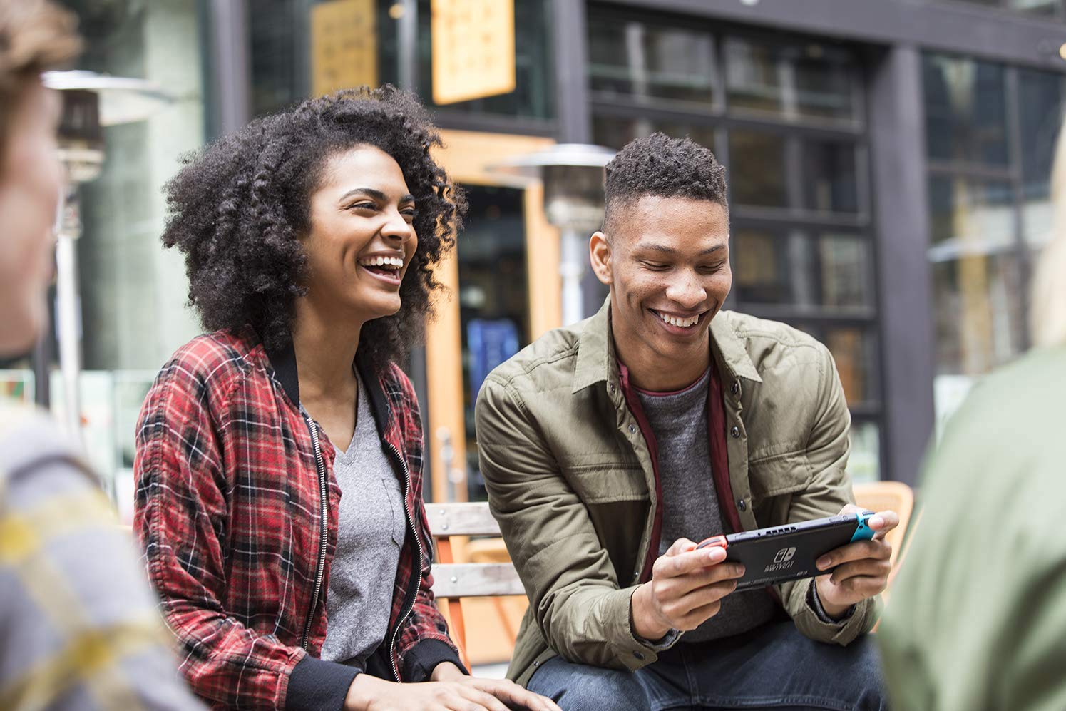 Nintendo Switch – Neon Red and Neon Blue Joy-Con (Renewed)