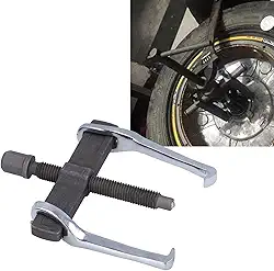 Pulador Mandíbula 4 Polegadas 2, Ferramenta Remoção Extrator Reversível Aço CRV Com Mecanismo Botão, Puxador Engrenagem 2 Maxilar para Polias Rolamentos Internos e Externos