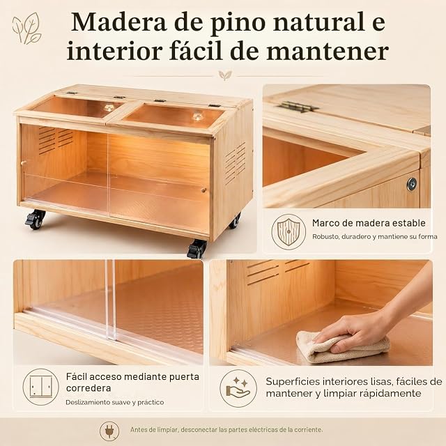 Foto 4 de 8 de Jaula para hámster Chick Box de Madera de Pino Natural