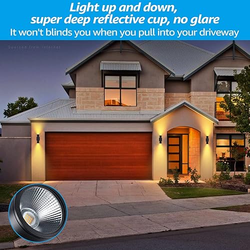 Miniatura 5 de LEONLITE Lámpara de pared integrada con cilindro LED para exteriores, 100 V-277 V, de aluminio, impermeable, de alta gama, aplique de pared en 2