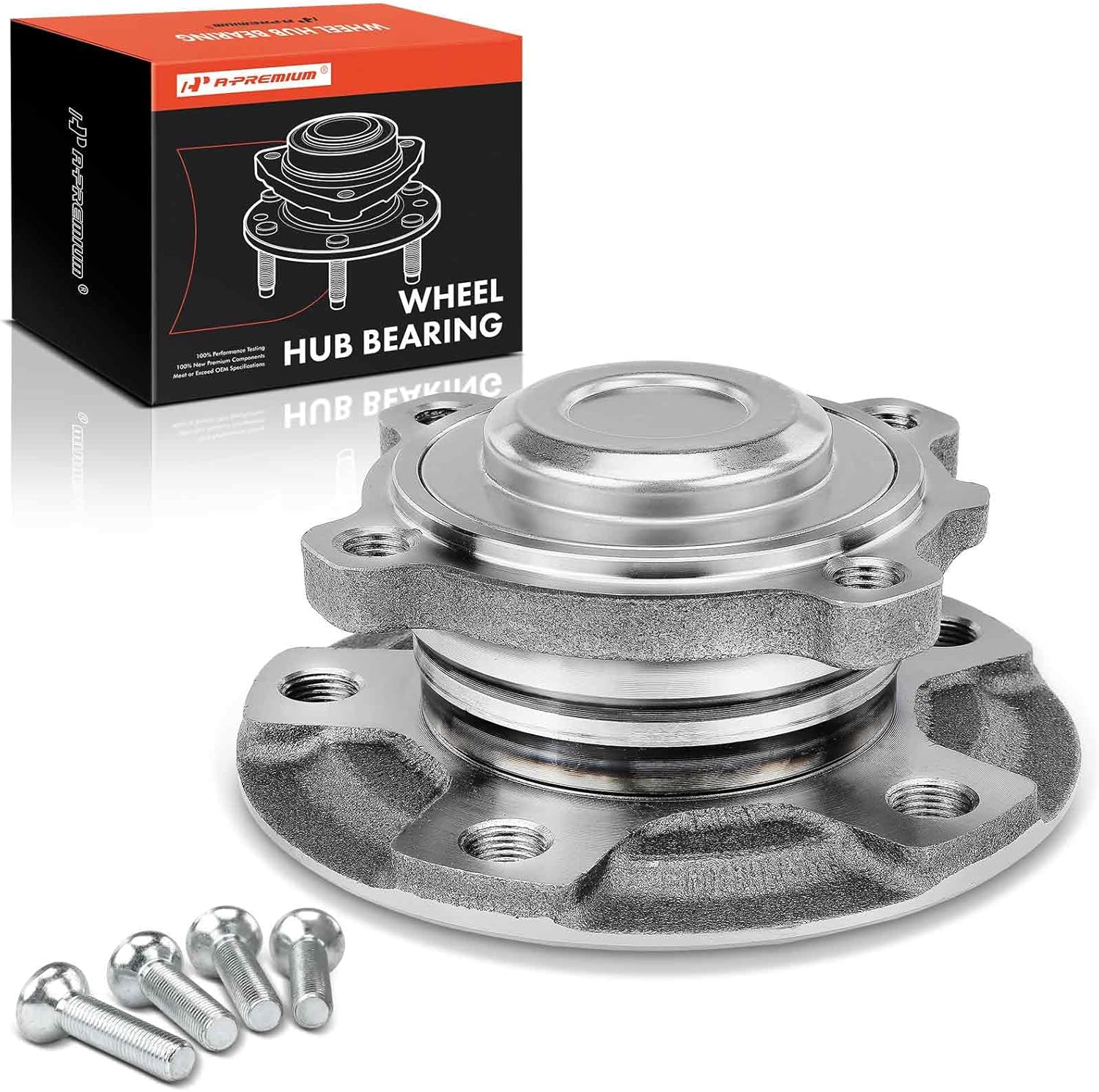 A-Premium Front Wheel Bearing and Hub Assembly Without Wheel Stud Compatible with BMW - 2012-2016 - 320i 328d 328i 335i 340i & 428i 435i 428i/435i Gran Coupe & 228i & M235i & ActiveHybrid 3, RWD Only