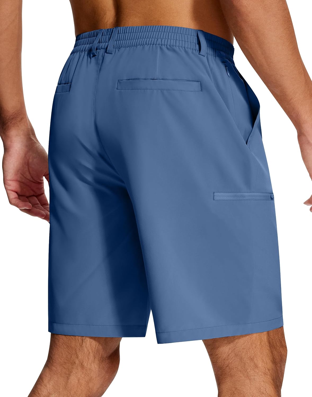 SERAMY Mens Golf Dress Shorts Stretch Dry Fit 6 Pockets 9 Inch Inseam Lightweight Breathable for Hiking Casual Work