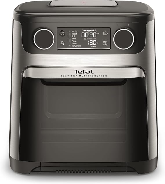 Tefal Easy Fry Multifunctional Air Fryer Oven, 15L, 9in1, Air Fry, Grill, Roast, Pizza, Bake, Toast, Dehydrate, Keep Warm & Rotisserie, FW556DG0 – Stainless Steel