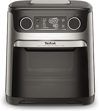 Tefal Easy Fry Multifunctional Air Fryer Oven, 15L, 9in1, Air Fry, Grill, Roast, Pizza, Bake, Toast, Dehydrate, Keep Warm & Rotisserie, FW556DG0 – Stainless Steel
