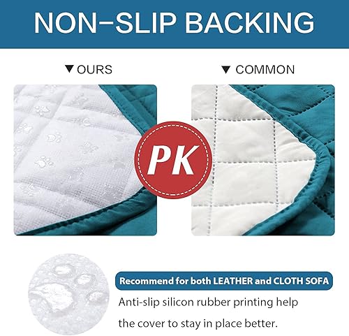 Miniatura 6 de H.VERSAILTEX - Funda protectora para sillón reclinable de sala de estar, 100 % impermeable, acolchada, con correa elástica y parte posterior con