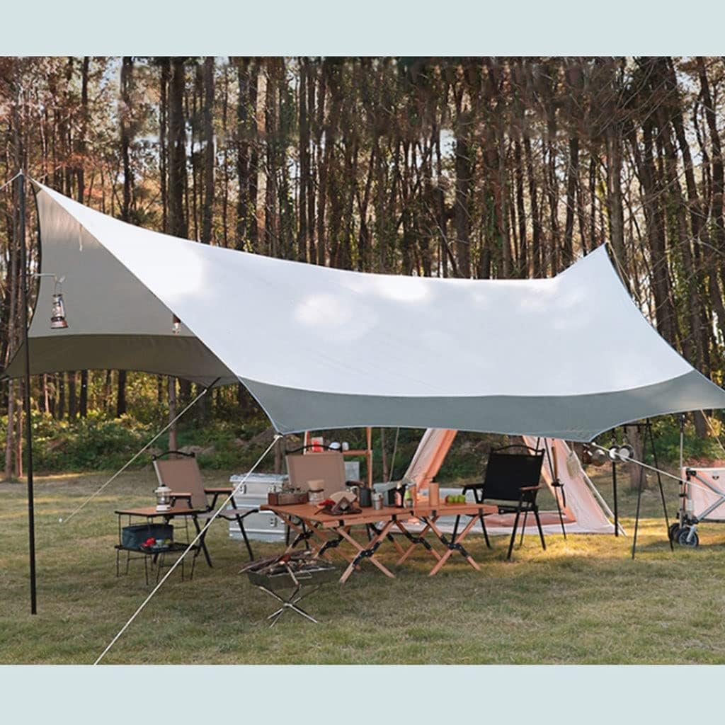Tent Tarp Camping Tarp Sun Canopy Outdoor Waterproof Sun Shade Camping Picnic Portable Canopy Tent Tent Tarp (Color : B)