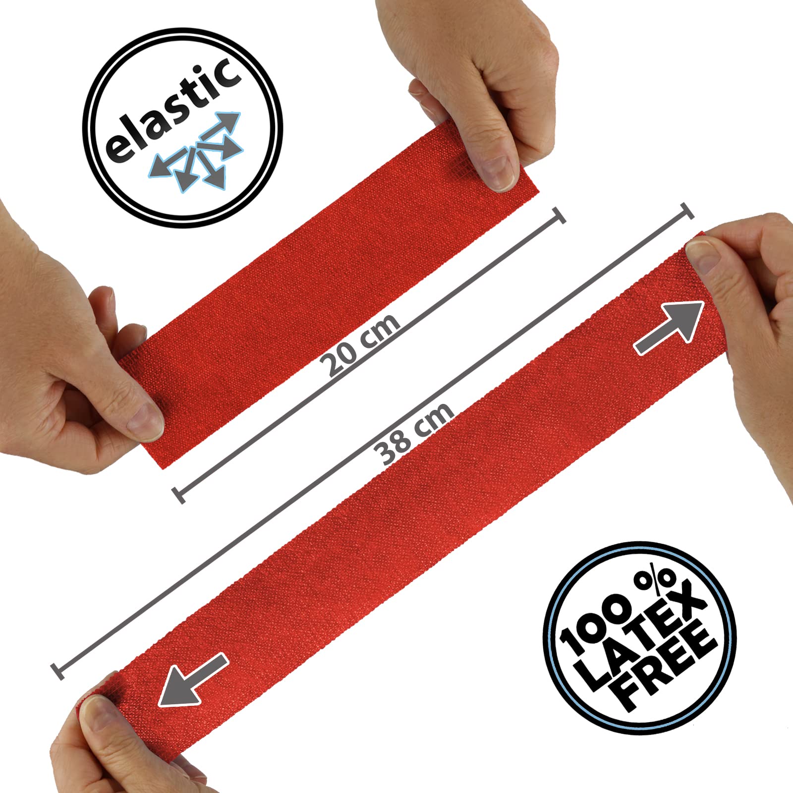 KATLKIU 6 Rotoli Benda Elastica Autoadesiva, Bendaggio Autoadesivo Traspirante, Fasciatura Coesiva per Sport e Uso Medico, per Ginocchio, Caviglia, Braccia e Mani (pelle, 2.5CM x 4.5M
