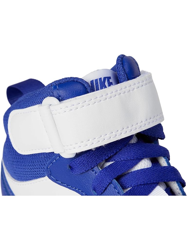 White Nike Court Borough Mid 2 (Big Kid)