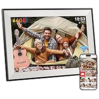 Hesmor 64GB Cornice Digitale Foto WiFi 10.1 Pollici 1280x800 Portafoto Digitale Schermo