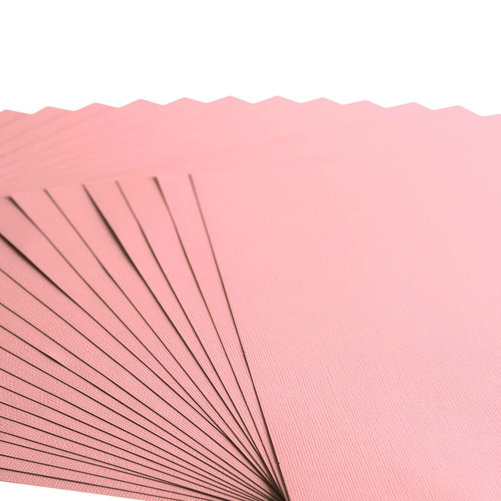 Florence Cardstock Textured, Coloured Card Making Supplies 12 x 12 inch, Pink, 20 Sheets - Image 4