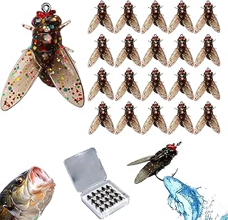 Cebo de pesca con mosca, anzuelo suave para añadir atrayente de peces, color pequeño, cebo de pesca con mosca, kit de señuelos de pesca, adecuado para pescar en todo tipo de aguas