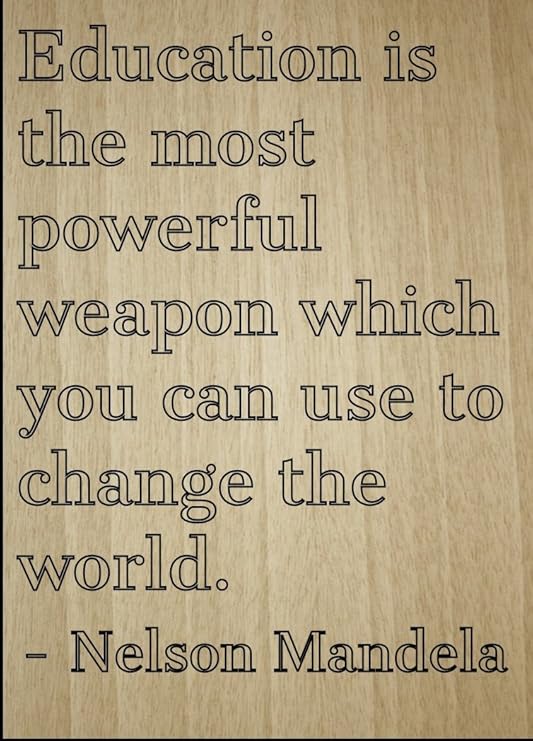 L Education Est L Arme La Plus Puissante Citation Par Nelson Mandela Grave Au Laser Sur Plaque En Bois Dimensions 3 X 25 4 Cm Amazon Ca Maison L Education Est L Arme La Plus Puissante Citation Par Nelson Mandela Grave Au Laser Sur Plaque En Bois Dimensions 3 X 25 4 Cm Amazon Ca Maison