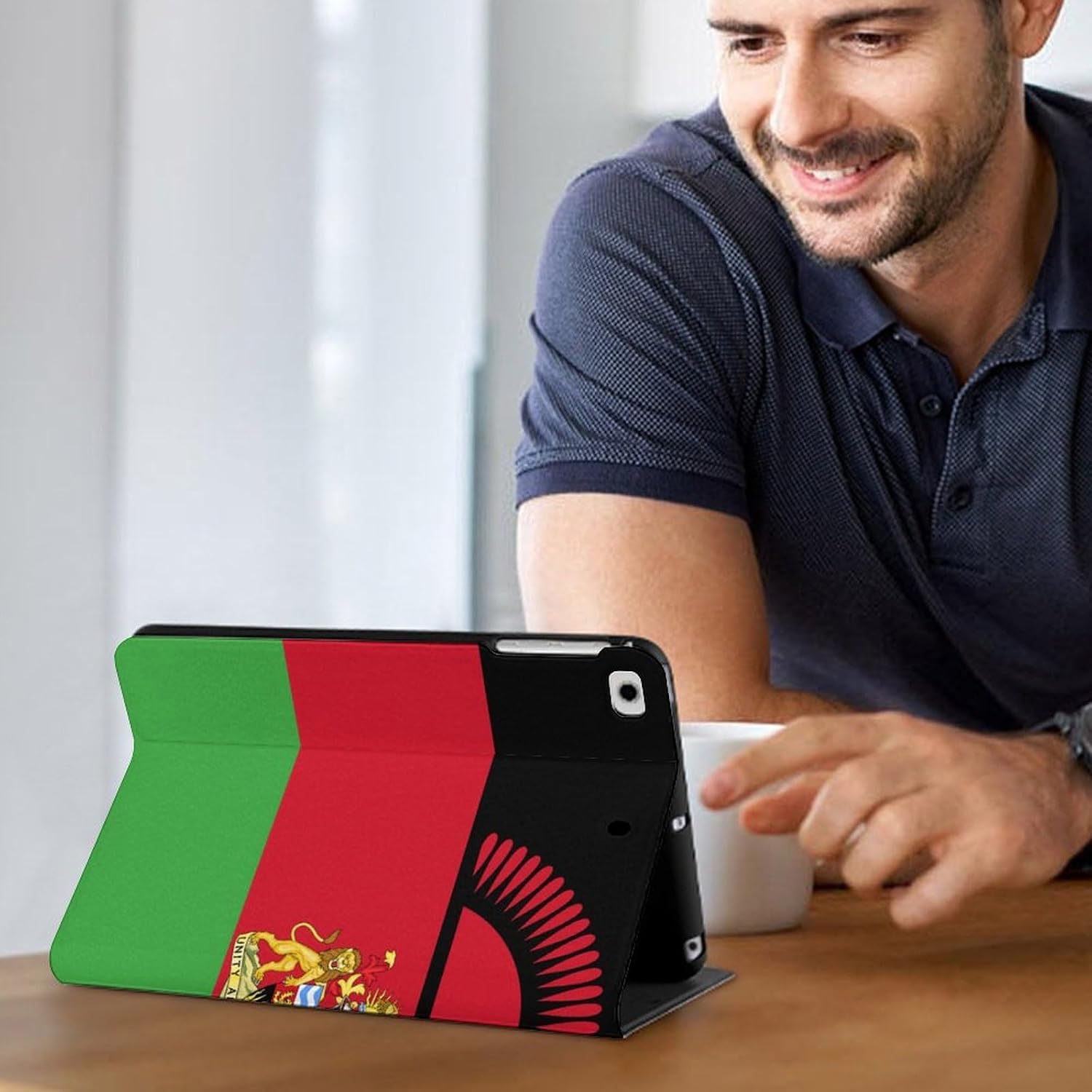 Malawi Flag National Emblem Fashion Case Protective Cover Adjustable Stand Mini 1/2/3/4/5 (7.9in) image 5