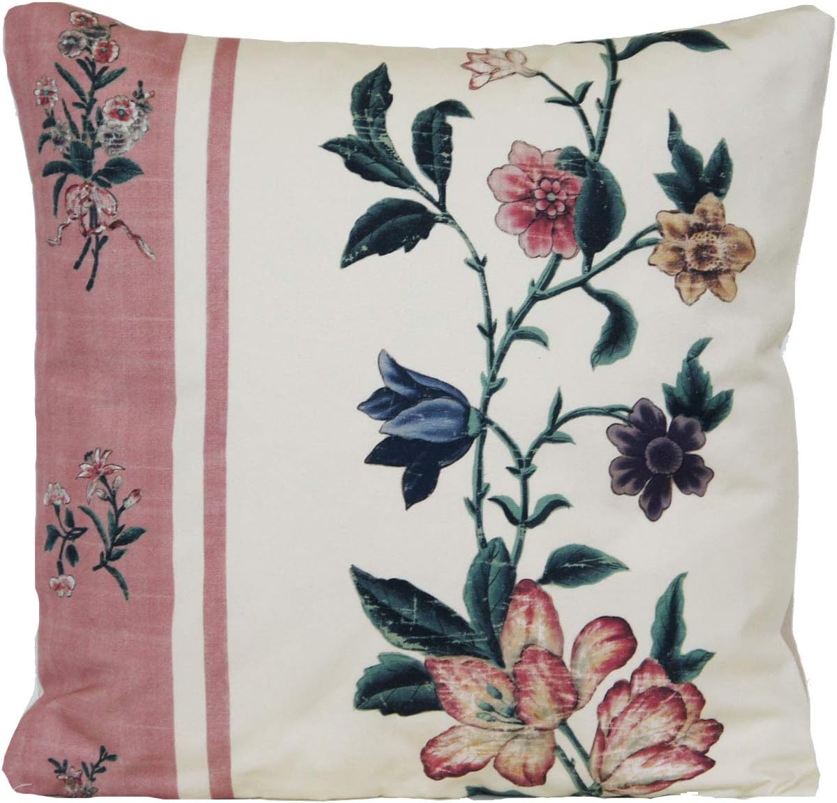 Floral Pattern Home Decor Cushion Cover Cream Silk Pillow Throw Case Pierre Frey fabric Eugenia Collection Braquenie