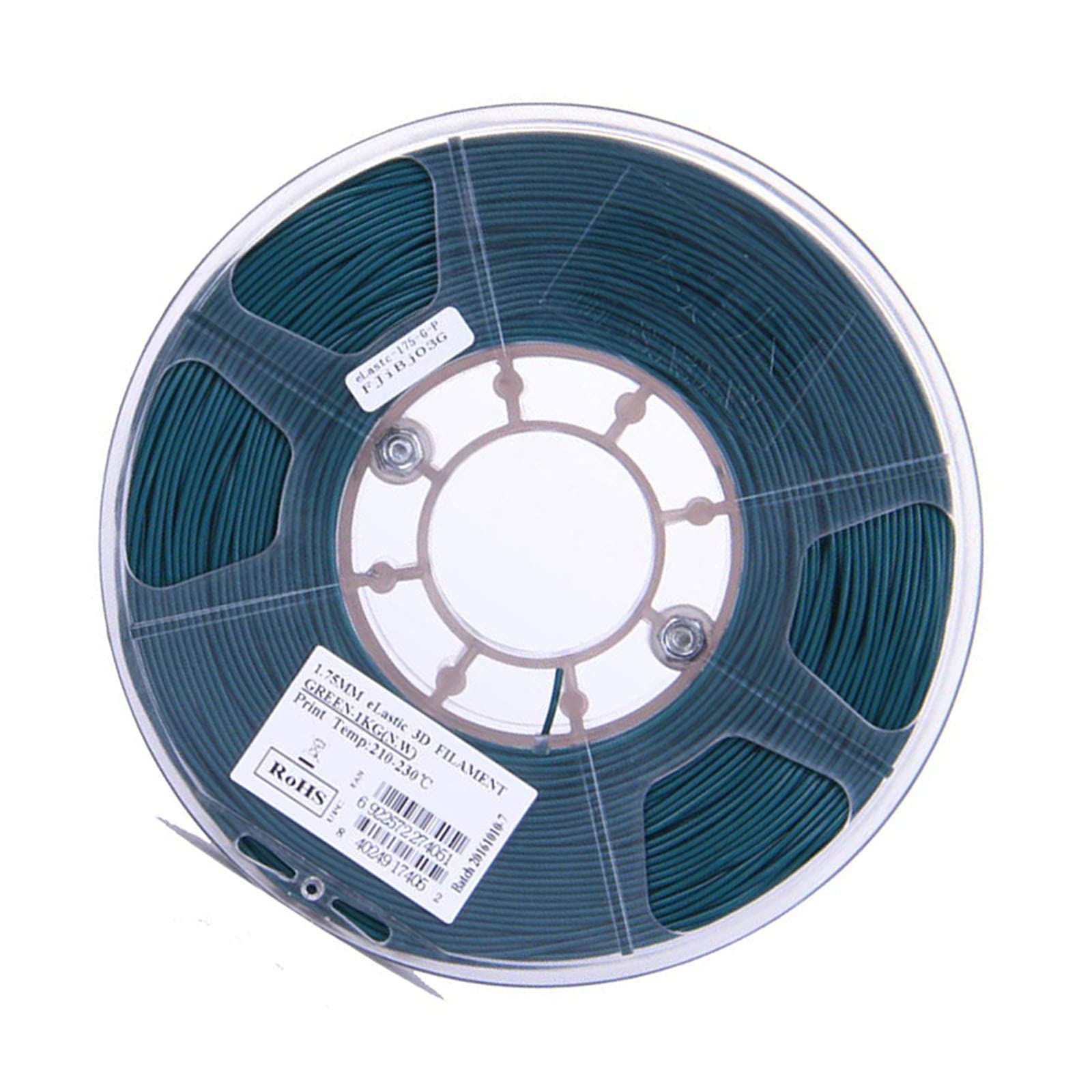3D-Druckerfilament 1,75mm, 3D-Drucker-Verbrauchsmaterial, flexibles TPE-Filament 1kg, TPU83A,Cyan