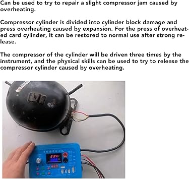 gernie Inverter Refrigerator Tester, Variable Frequency Refrigerator Multi Function Detector, Refrigerator Compressor Inverter Board Tester Pulse Solenoid Valve Fault Repair Test Tool