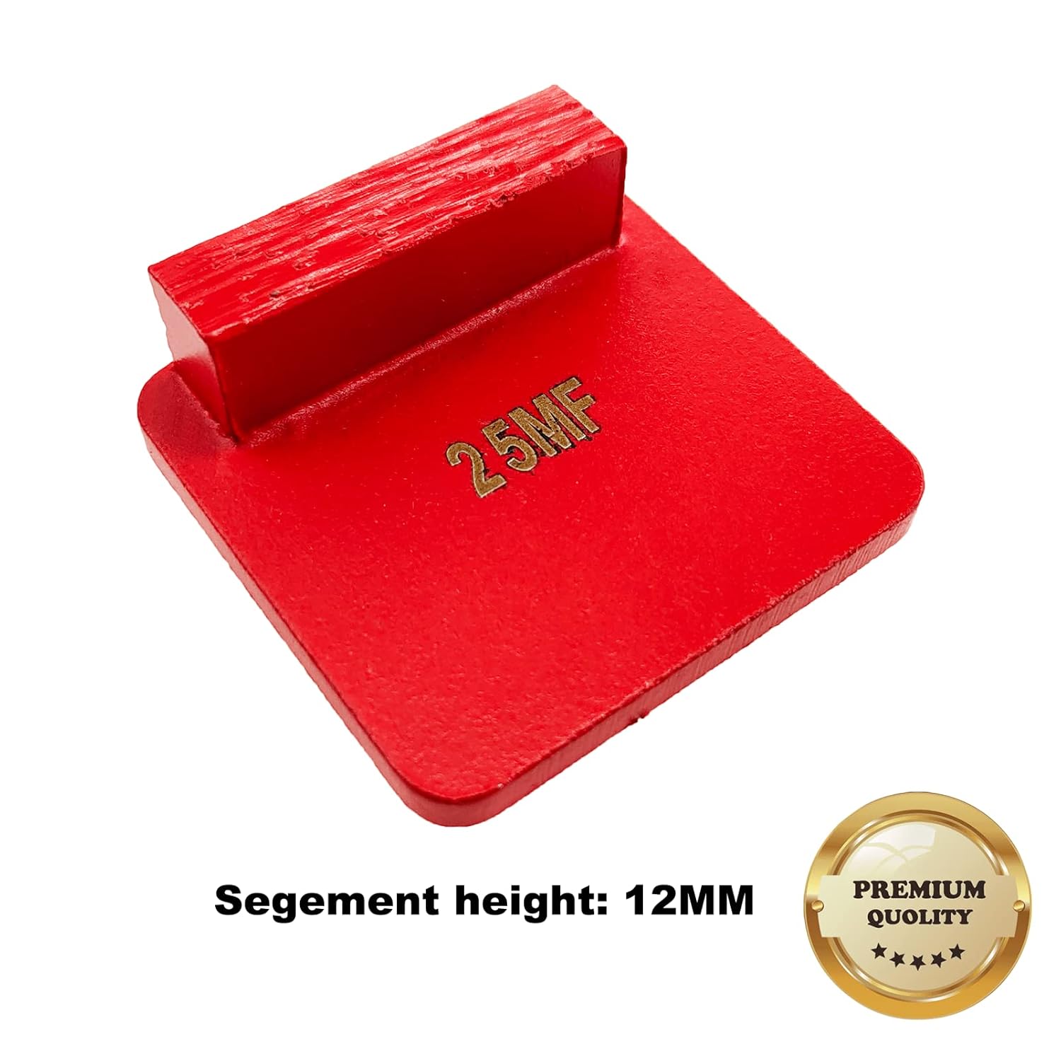 9 Pcs Pro REDICLOCK Diamond Grinding Shoes M Bond for Medium Floor (Grit Optional), for Husqvarna Floor Grinding Machine (25 Grit - 1 Rectangle Segment M Bond for Medium Floor)