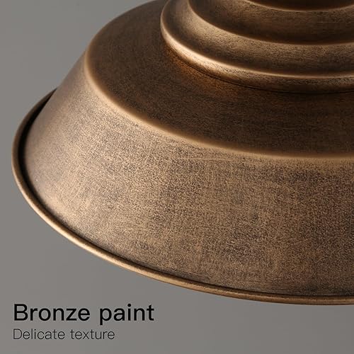 Miniatura 8 de Iluminación colgante de granja de 14.2 pulgadas, lámparas colgantes de plata antigua para islas de cocina, pasillos, comedores y guaridas, luces