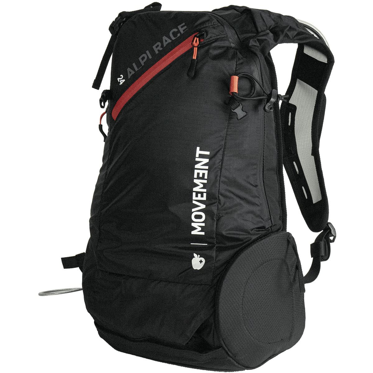 Movement Skialpi 24+Helmhalterung Tourenrucksack, black-red