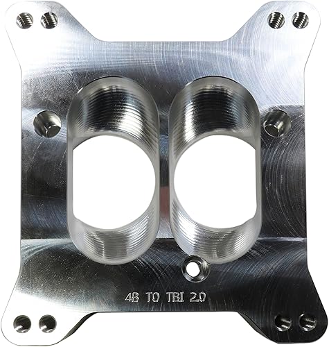 Carburador Onto TBI Adaptador de colector de admisión Se adapta a Holley Edelbrock Chevy GM 3 Bolt (2 pulgadas de doble plano)